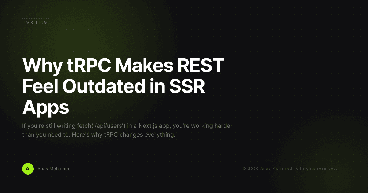 Why tRPC Makes REST Feel Outdated in SSR Apps